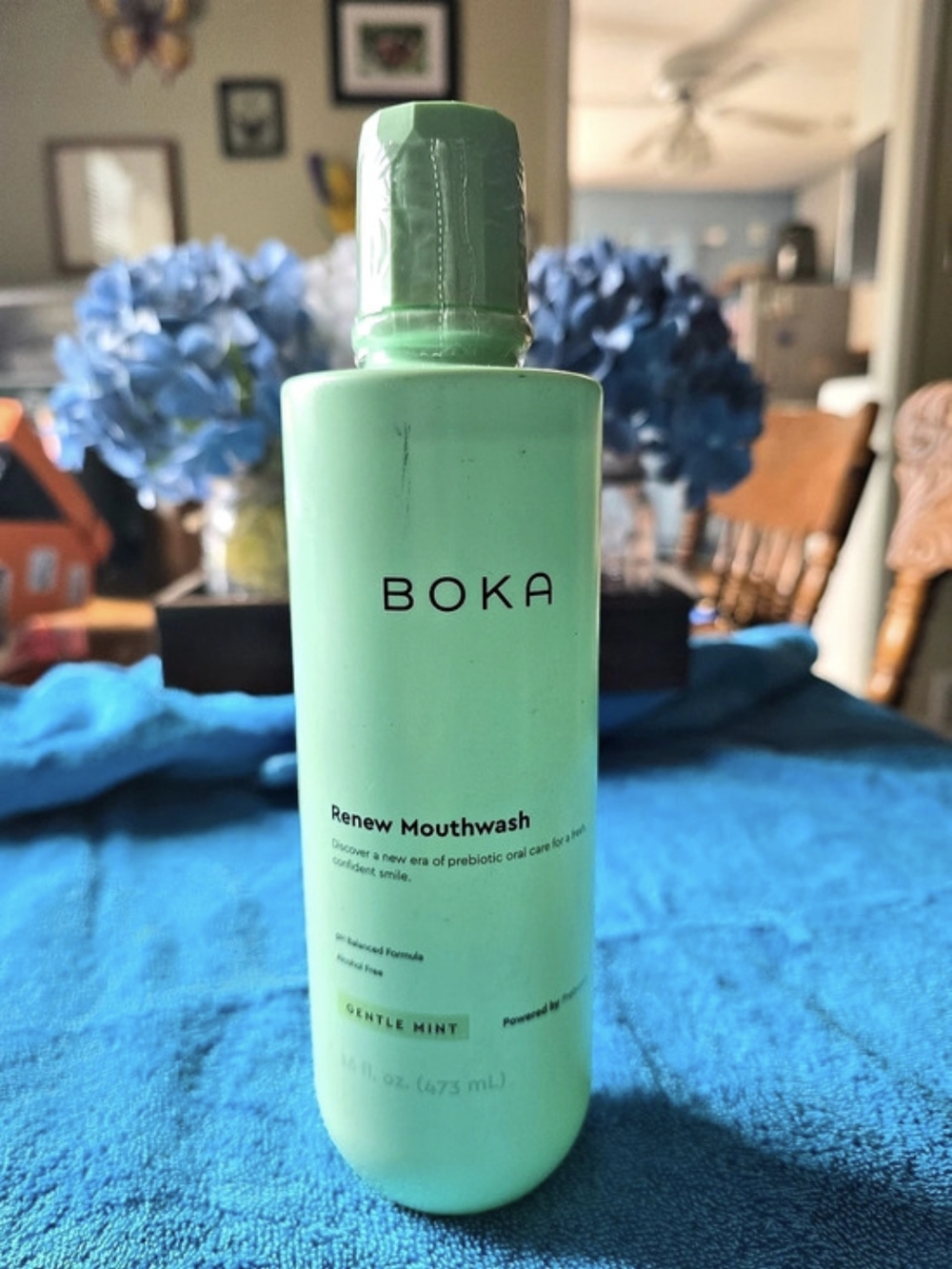 Boka Renew Prebiotic Liquid Mouthwash Mint Green